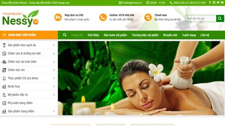 Mẫu-website-bán-mỹ-phẩm---Thiết-kế-website-tại-Ninh-Bình