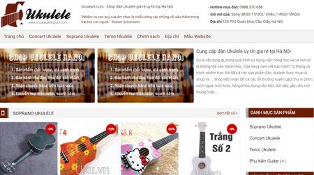 Mẫu-website-bán-đàn-Guitar---Thiết-kế-website-tại-Ninh-Bình